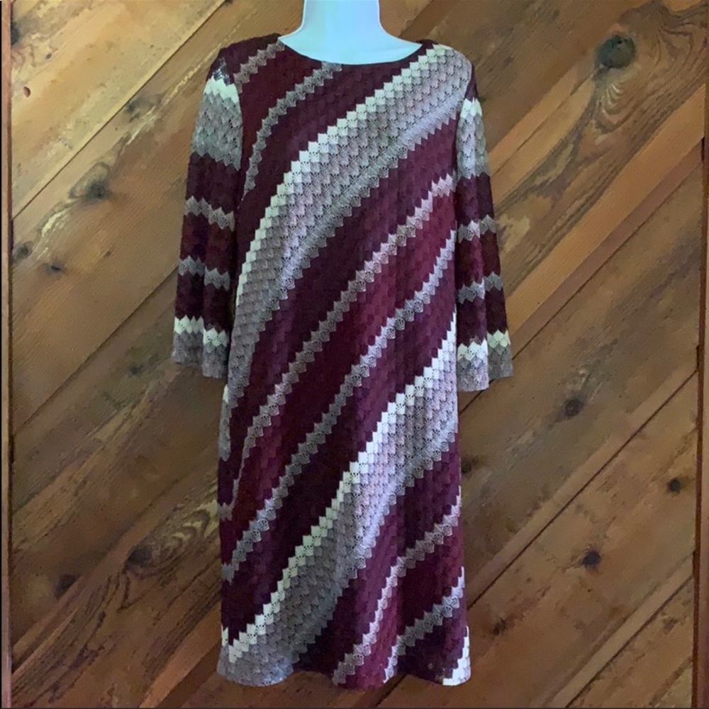 Studio one New York 3/4 sleeve shift dress